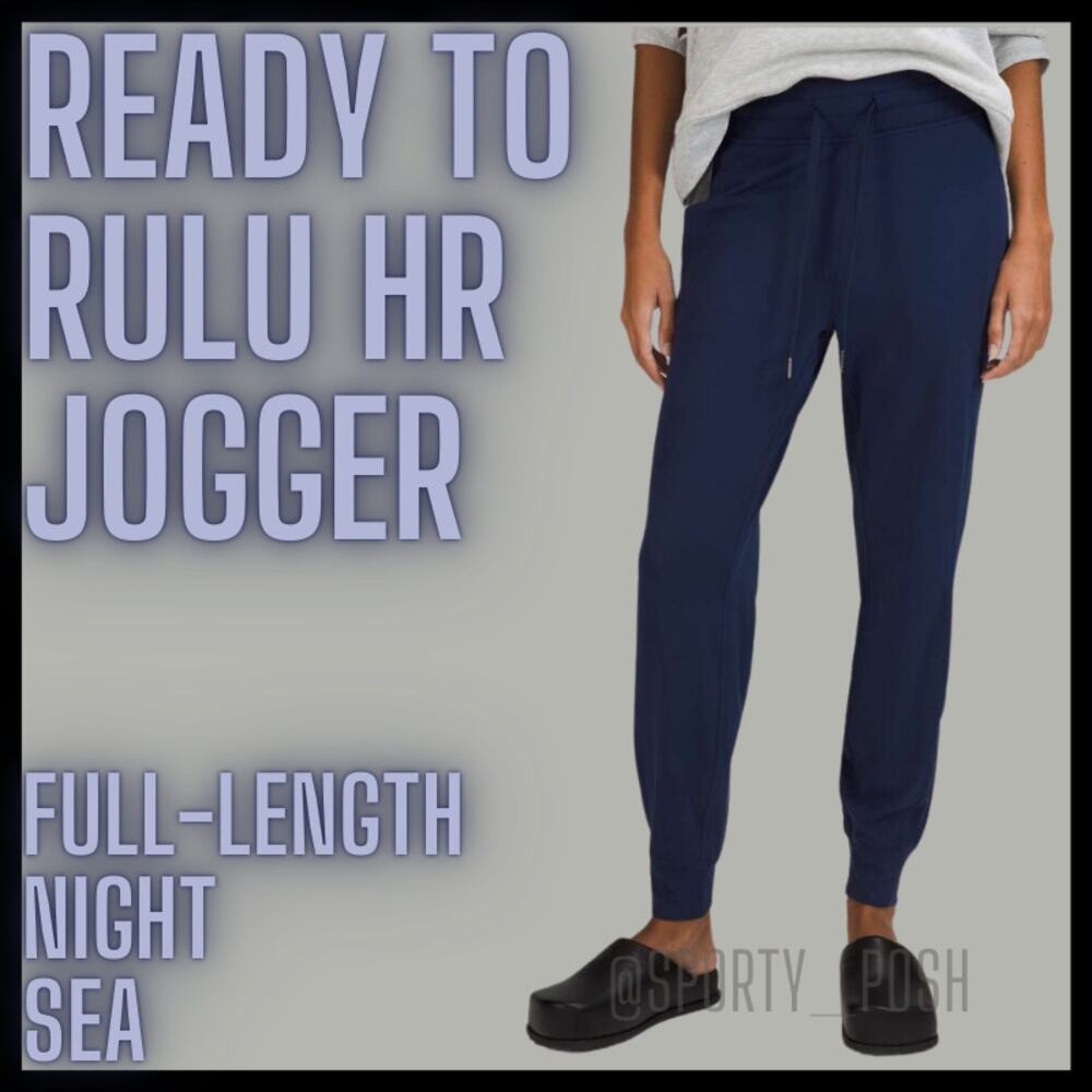 NWT Night Sea lululemon Ready to Rulu High Rise Jogger Full Length, Sz 4